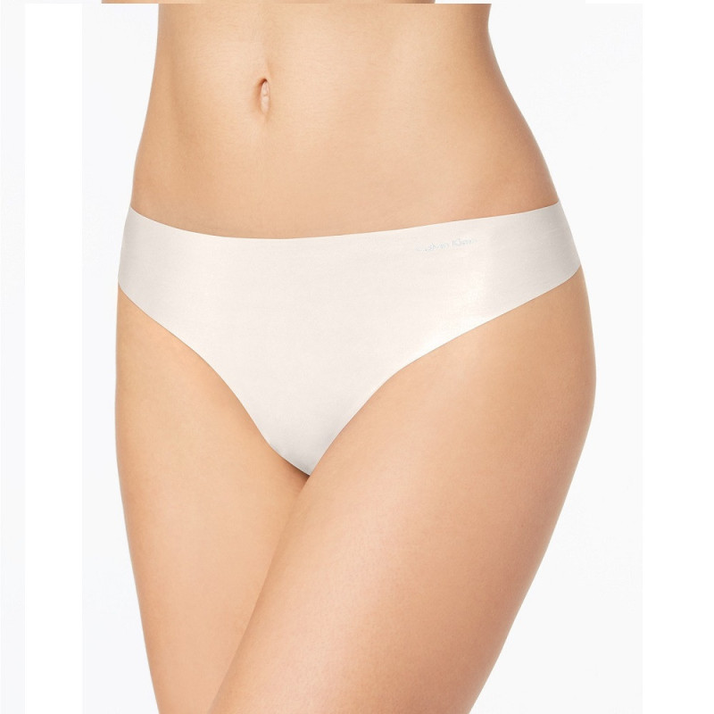 White Calvin Klein Women's Brief D3428-100 M - in nylon and