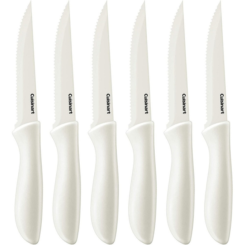 Jogo De Facas De Serra Cuisinart C55-6PCSW Ceramic Branco - 6 Peças