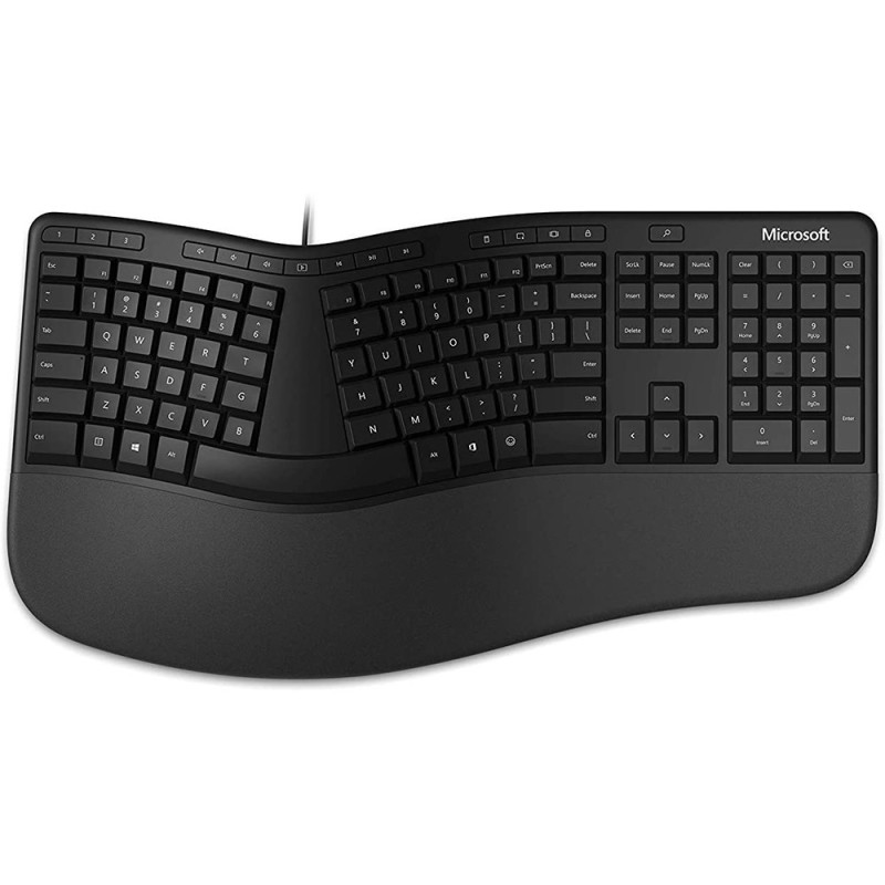 Microsoft Ergonomic USB Spanish Keyboard Black LXM-00003
