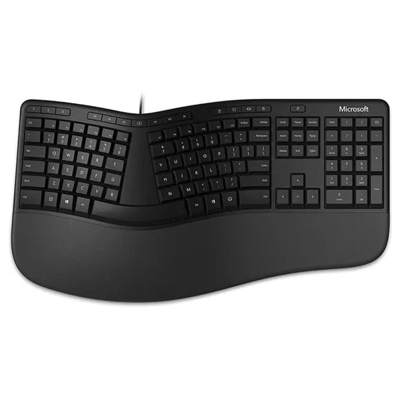 Teclado LXN-00003 Microsoft Ergonómico Español Negro
