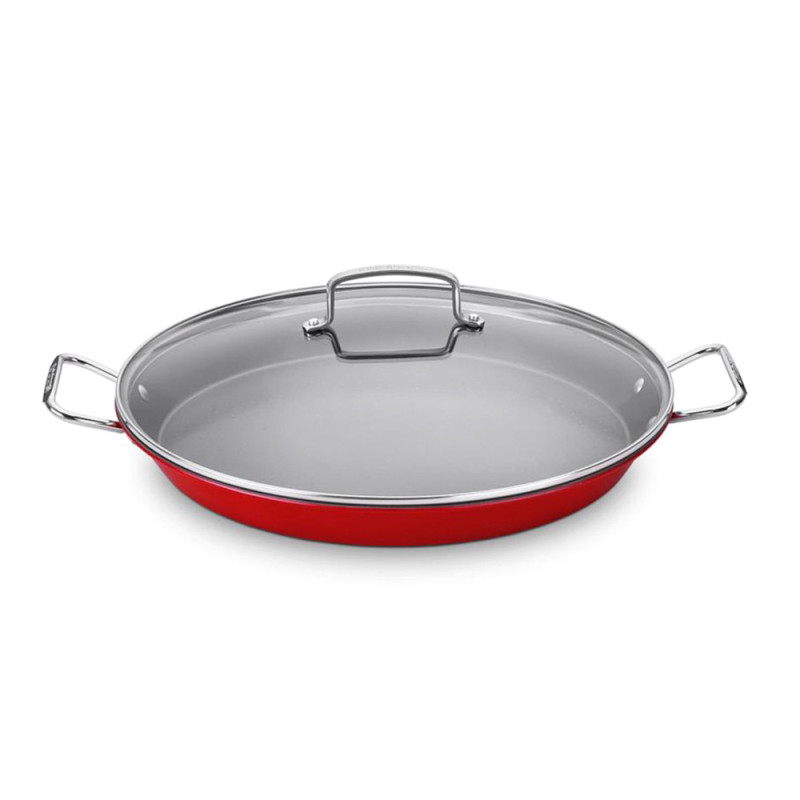 Panela para Paella Cuisinart ASP-38CR  38CM - Vermelho