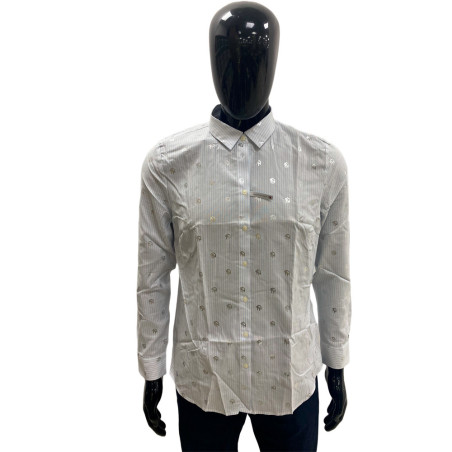 Camisa Tommy Hilfiger Feminina WW0WW26601-0Z2-001 38 Mini Th Foil Ithac