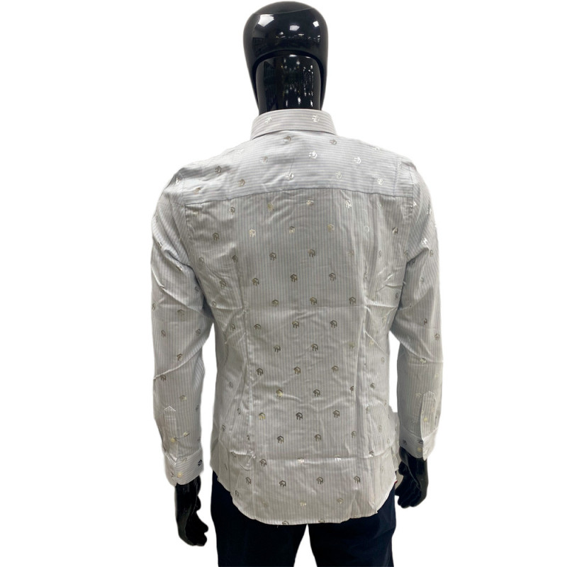 Camisa Tommy Hilfiger Feminina WW0WW26601-0Z2-001 42 Mini Th Foil Ithac