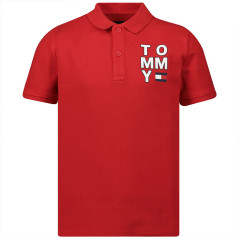 Camiseta Tommy Hilfiger Polo Infantil Masculino M/C...