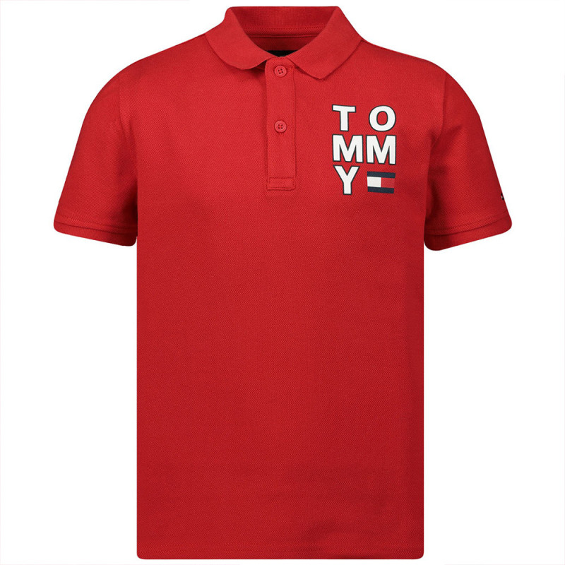 Tommy Hilfiger Boys Polo KB0KB05430 Size 10 Short Sleeve