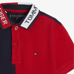 Camiseta Tommy Hilfiger Polo Infantil Masculino M/C...