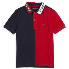 Camiseta Tommy Hilfiger Polo Infantil Masculino M/C...