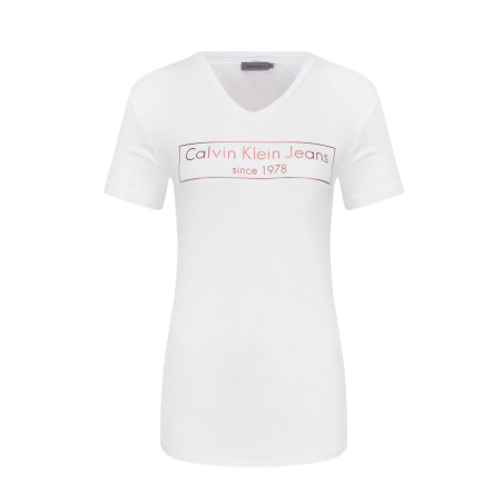 Camiseta Calvin Klein Feminina J20J207028-112 L - Branco