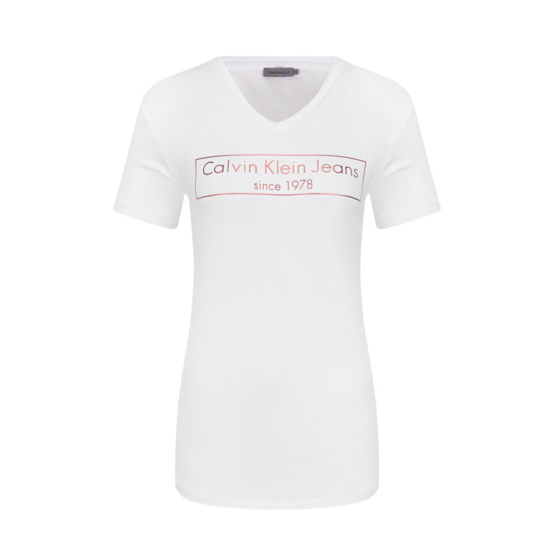 Camiseta Calvin Klein Feminina J20J207028-112 S - Branco