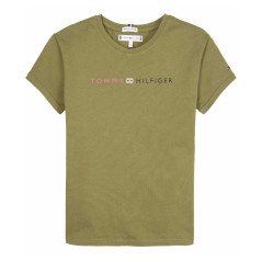 Camiseta Tommy Hilfiger Infantil Feminina M/C...
