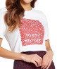 Camiseta Tommy Hilfiger Feminina WW0WW26661-02S-000 M White/Tmmy Flo