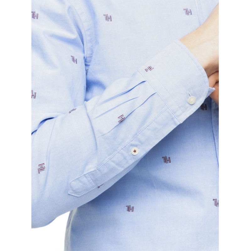 Tommy Hilfiger Men's Shirt MW0MW12204 M Copenhagen Blue