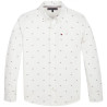 Camisa Tommy Hilfiger Infantil Masculino KB0KB05410-YAF-01 12 - Bright White