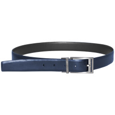Calvin Klein Men's Classic Leather Belt 75471LA-34 Navy