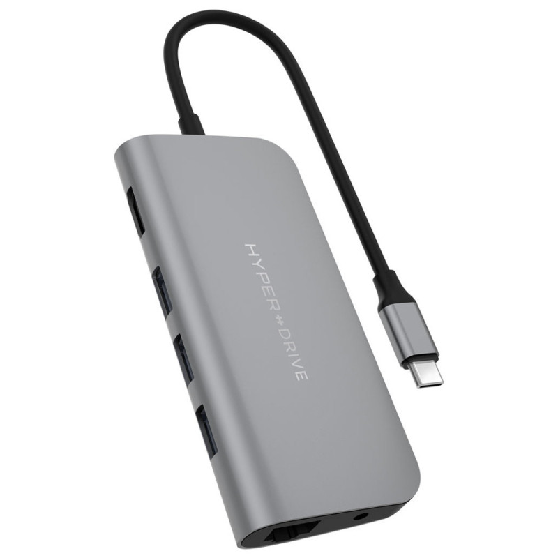 Hub Hyperdrive Power 9-IN-1 USB-C Space Gray - HD30F-GRAY