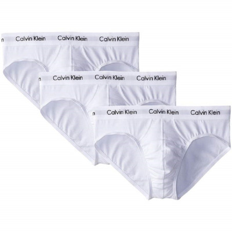 Cueca Calvin Klein Masculino NU2661-100 S - Branco - 3 Peças