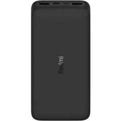 Carregador Portátil Xiaomi Redmi 20.000 mAh 2 USB - Preto...