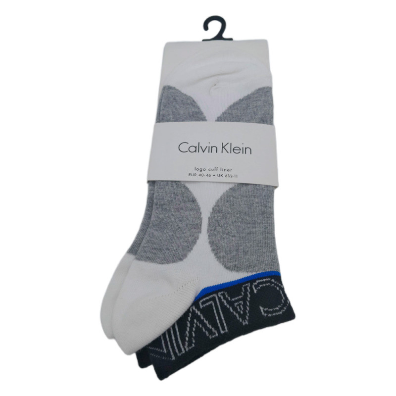 Calcetines Calvin Klein Hombre ECC213-010-4046 Blanco - Algodón