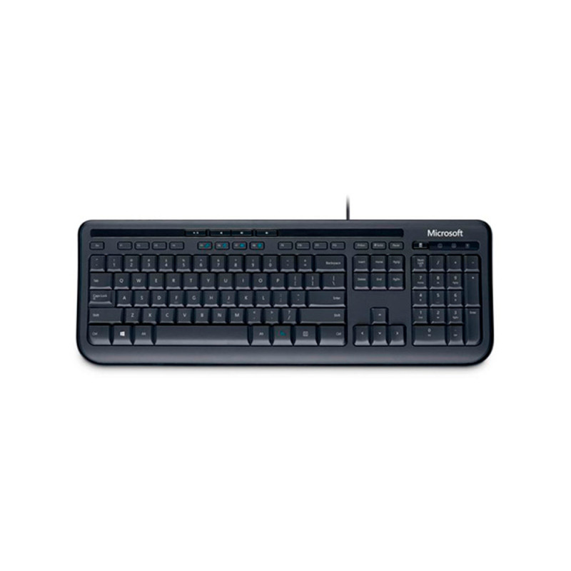 Microsoft 600 ABNT USB Compact Keyboard - Black - ANB-00005
