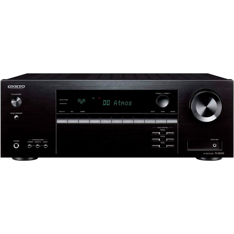 Receiver AV Onkyo 4K Ultra 5.2CH 110V - TX-SR393BMDC