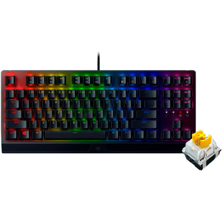 Teclado BlackWidow V3 Tenkeyless Razer - Switch Amarillo USB