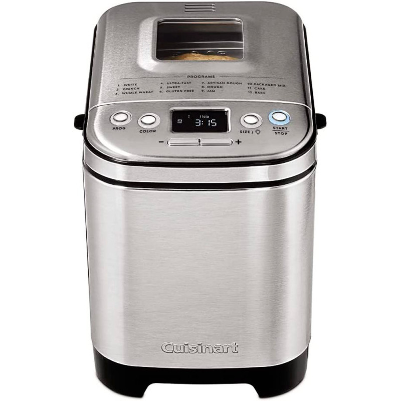 Maquina Fazer Pão Cuisinart CBK-110P1 Compacta Automática 12 Opções 110V - Inox