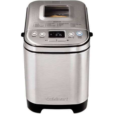 Maquina Fazer Pão Cuisinart CBK-110P1 Compacta Automática 12 Opções 110V - Inox