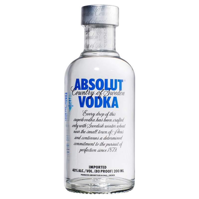 Absolut Vodka 200ML 40% - Small bottle for sharing