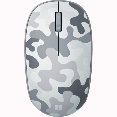 Mouse Sem Fio Microsoft 8KX-00001 1.000 DPI - Branco Camuflado