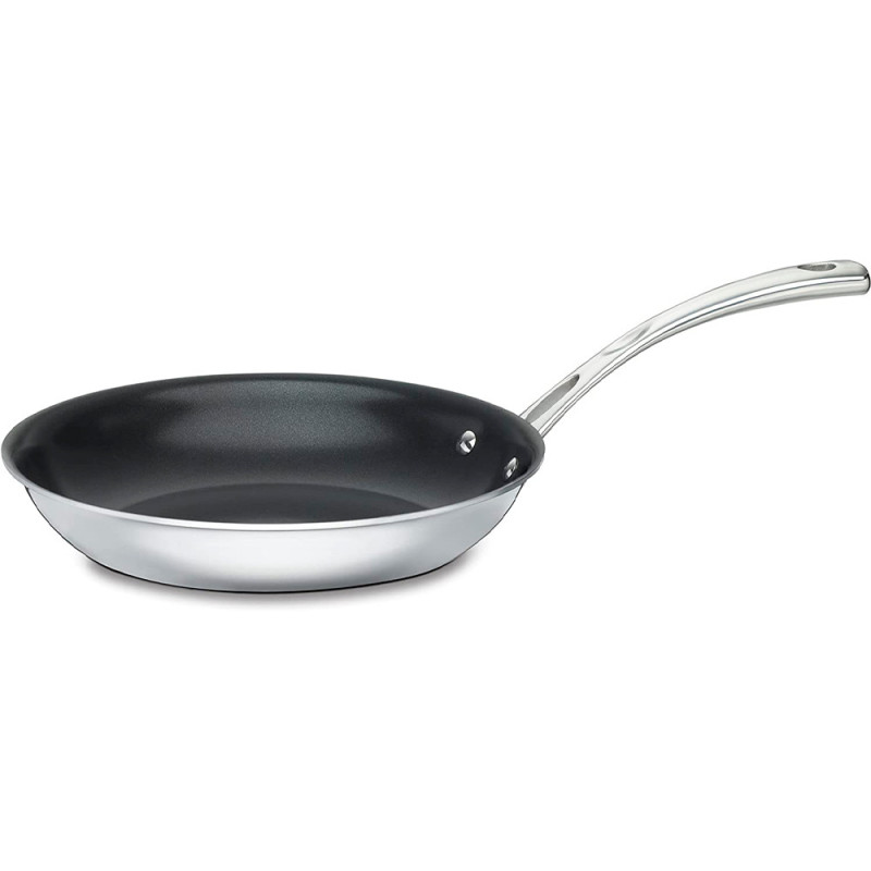 Frigideira Cuisinart Antiaderente Francesa Indução 25CM Inox - FCT22-24NS