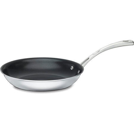 Frigideira Cuisinart Antiaderente Francesa Indução 25CM Inox - FCT22-24NS