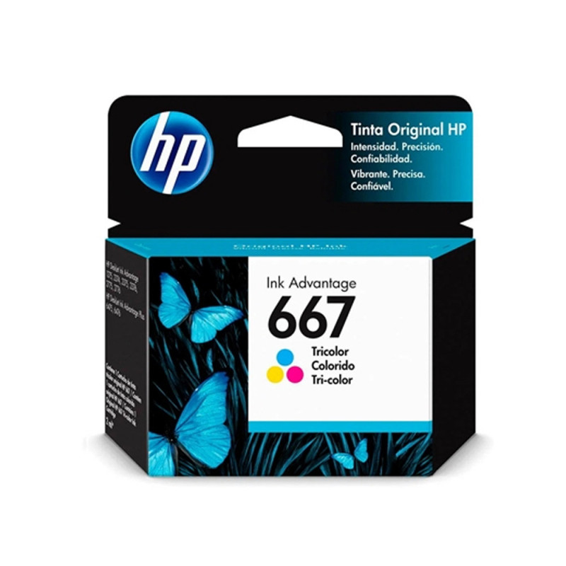 Cartucho HP 667 Color (3YM78AL) - Tinta Original HP