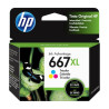 Cartucho 667XL Color HP 3YM80AL - 330 páginas, colores vivos