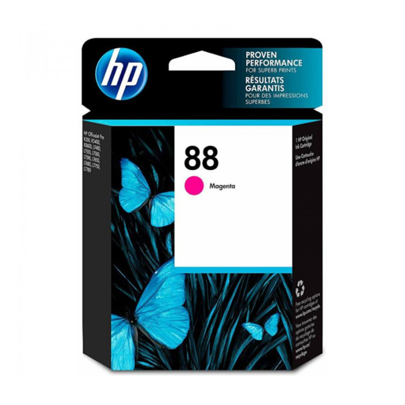 Cartucho HP 88 Magenta 13ML – C9387AL - Tinta Vivera