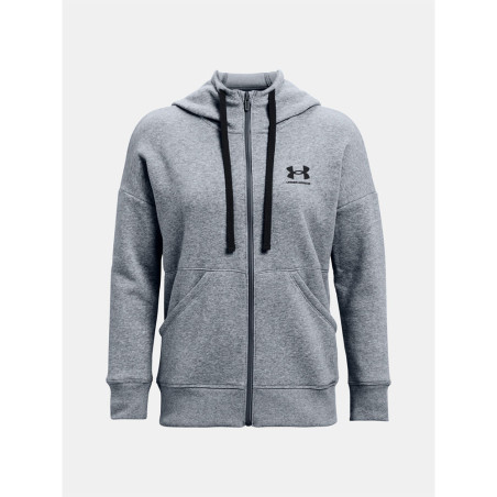 Moletom UNDER ARMOUR Feminina 1356400-036 SM Rival Fleece Fz Gray