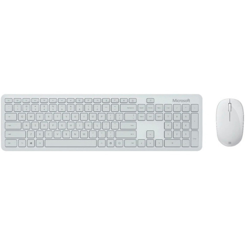 Teclado com Mouse Microsoft Bluetooth Espanhol Glacier - QHG-00033