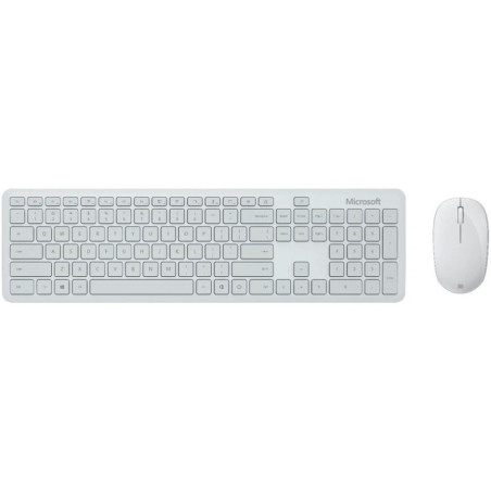 Teclado com Mouse Microsoft Bluetooth Espanhol Glacier - QHG-00033