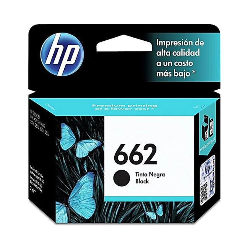 Cartucho HP 662 Preto 2ML CZ103AL (120 páginas) para Deskjet 2515