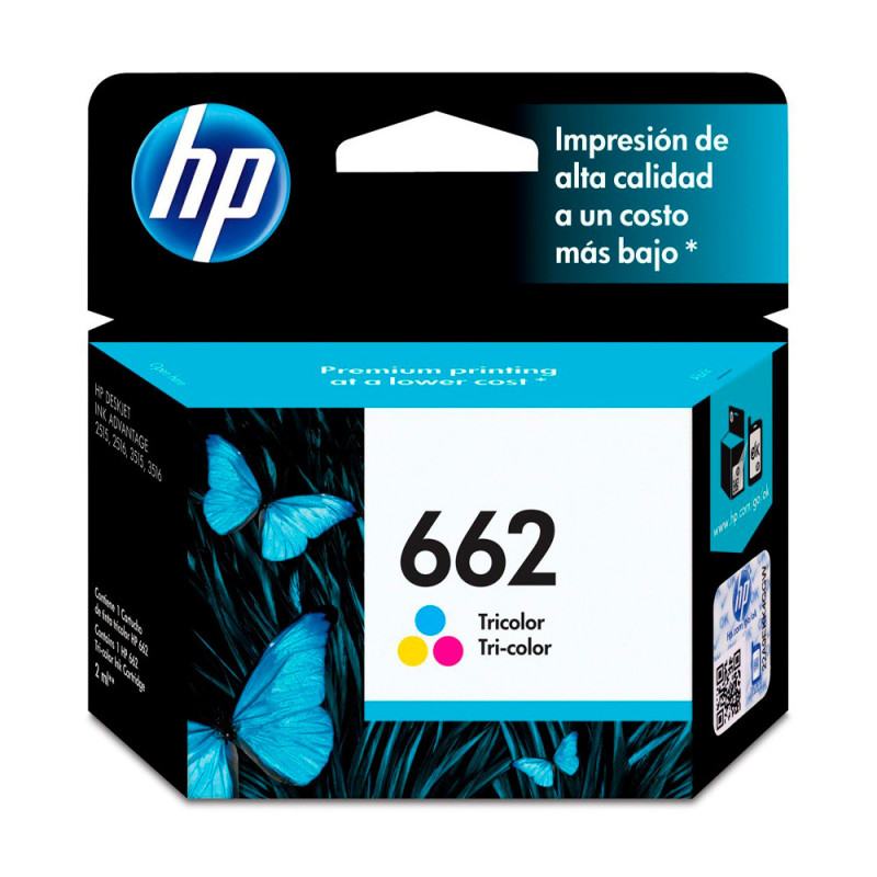 Cartucho HP 662 Color 2 ml CZ104AL - Tinta Original HP