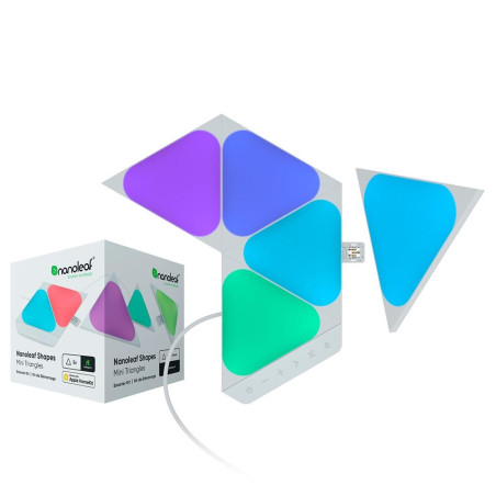 Nanoleaf NL48-5017TW-5PK Forma Mini Triângulos SMK - 5 Peças