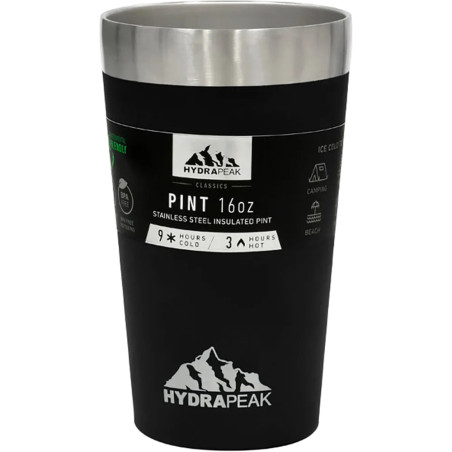 Vaso térmico Hydrapeak HP-PINT-16-BLACK 473ML - Negro