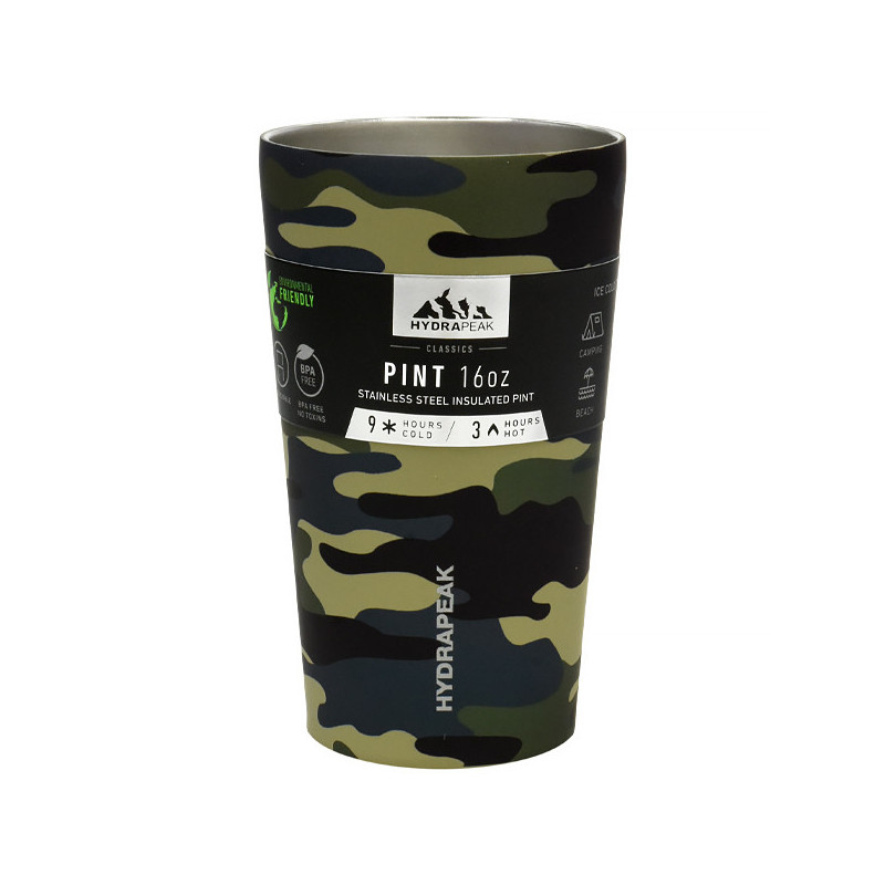 Vaso Térmico Hydrapeak HP-PINT-16-CAMO 473ML - Verde Camuflado