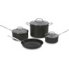 Jogo de Panelas Cuisinart 66-7P1 Antiaderente Chef Classic Preto - 7 Peças