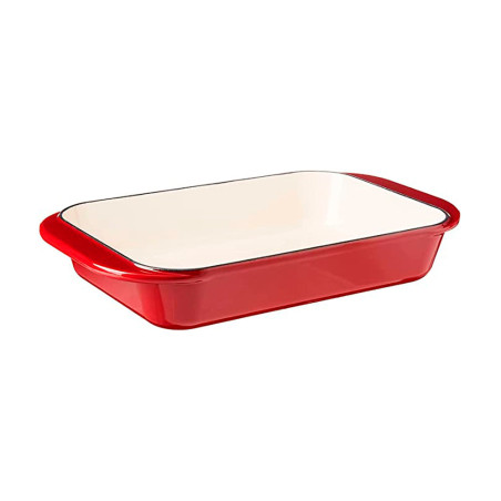 Assadeira De Lasanha Cuisinart CI1136-24CR Ferro Fundido Esmaltado 35CM - Vermelho
