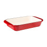 Assadeira De Lasanha Cuisinart CI1136-24CR Ferro Fundido Esmaltado 35CM - Vermelho