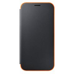 Samsung Galaxy A7 (2017) Neon Flip Cover Case - Black