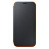 Samsung Galaxy A7 (2017) Neon Flip Cover Case - Black