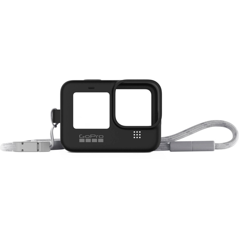Case De Silicone GoPro Com Cordão Ajustável Para HERO 9/10/11 Black - Preto - ADSST-001