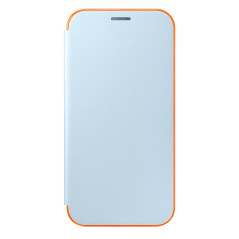 Samsung Neon Flip Cover for Galaxy A7 (2017) - Blue