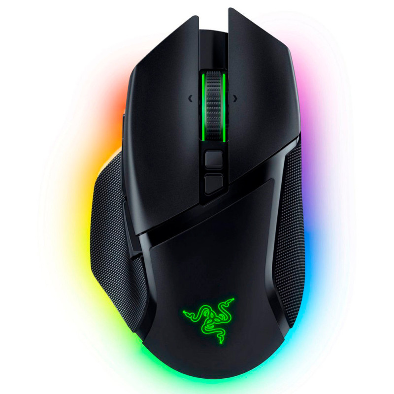Mouse Gamer Sem Fio Razer Basilisk V3 Pro 30.000 DPI Iluminação RGB - Preto RZ01-04620100-R3U1